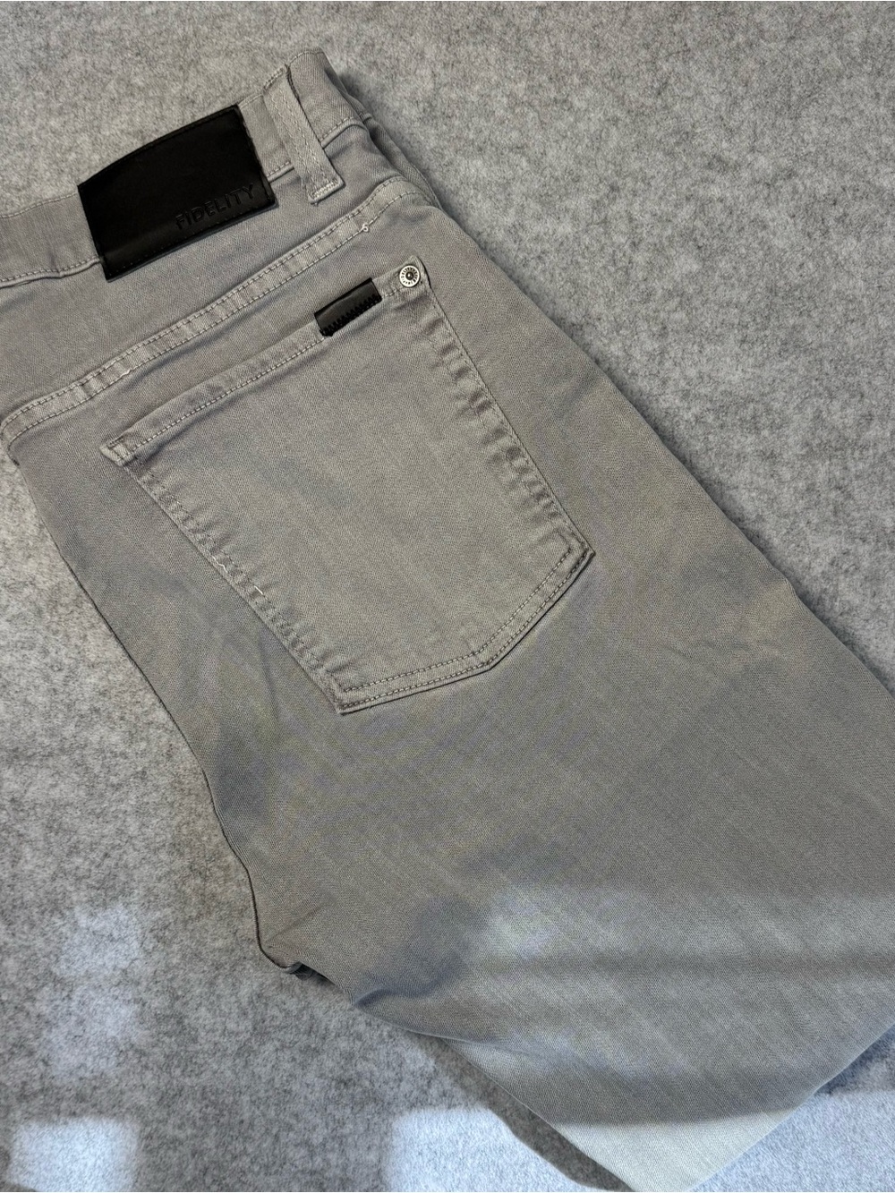 Fidelity Men’s Torino Grey Denim — Size 36